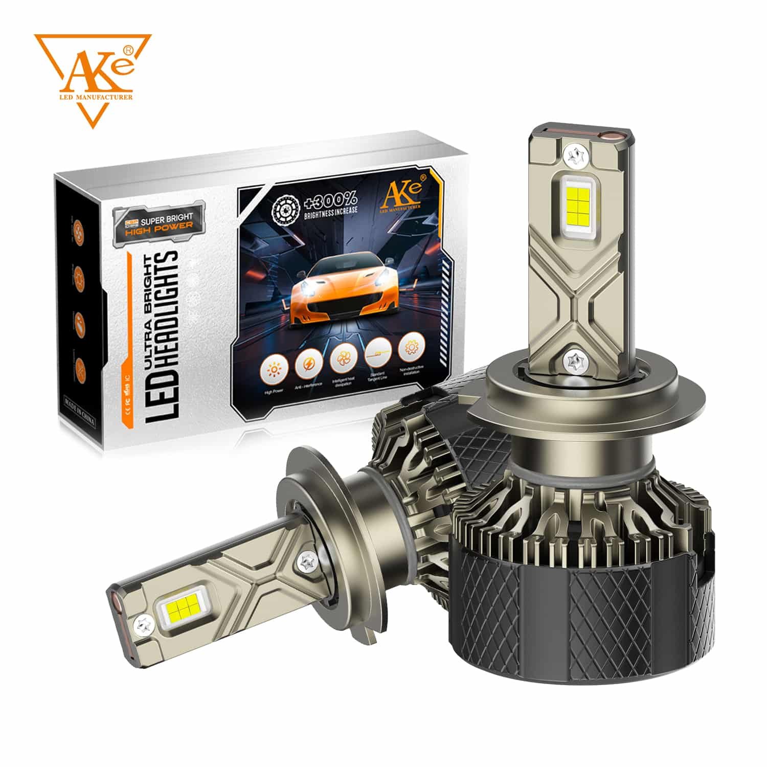 AKE D05 Series: 9005 LED  Headlights Bulbs 170 W (Combined) - Image 3