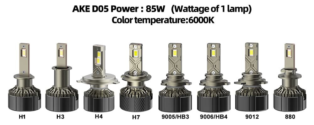 AKE D05 Series: 9005 LED  Headlights Bulbs 170 W (Combined) - Image 5