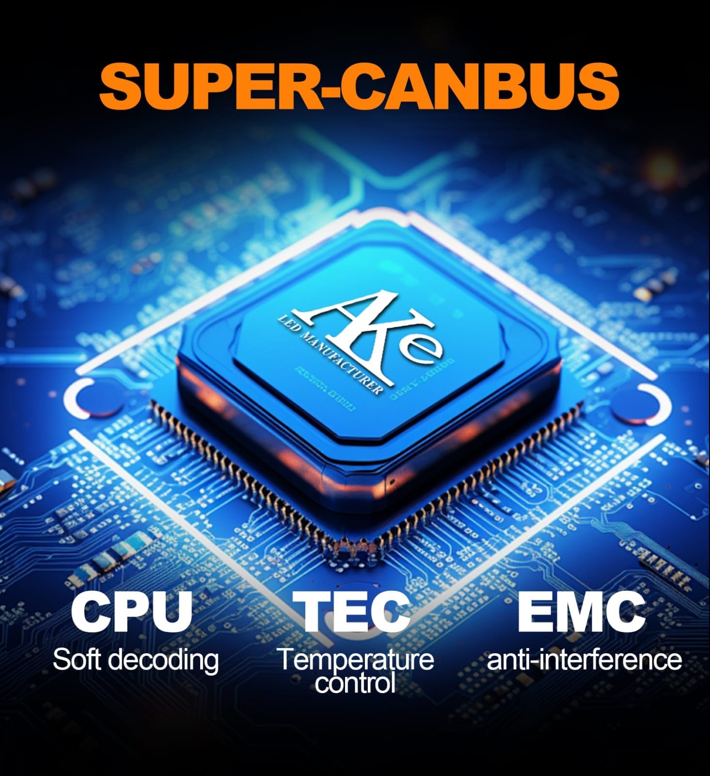 AKE K20 Series: 9005 LED Headlights Bulbs 240 W (Combined) - + 300 % Brightness Increase - Image 10