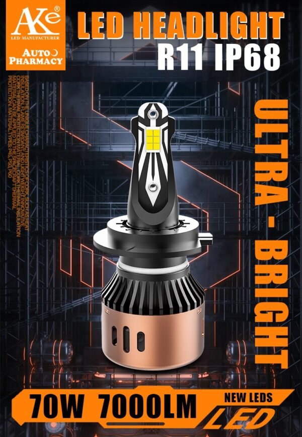 AKE R11 Series: H1 LED Headlights Bulbs 70 W (Combined)