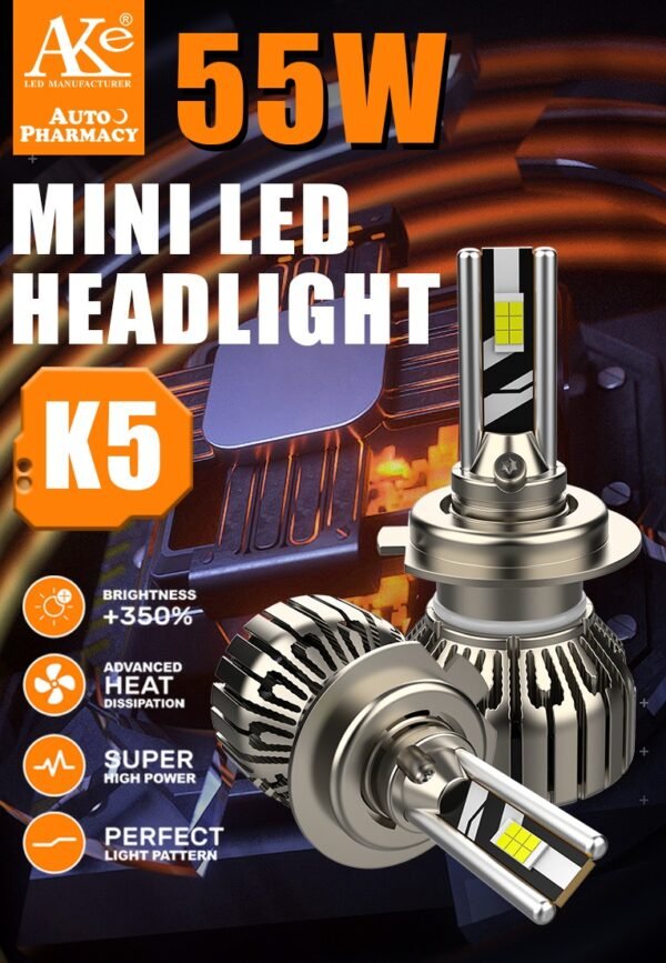 AKE K5 Series: H11 LED Headlights Bulbs 110 W (Combined) – + 350 % Brightness Increase