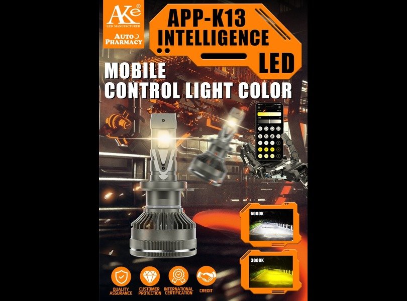 AKE K13 APP INTELLIGENCE Series: H11 LED Headlights Bulbs 130 W