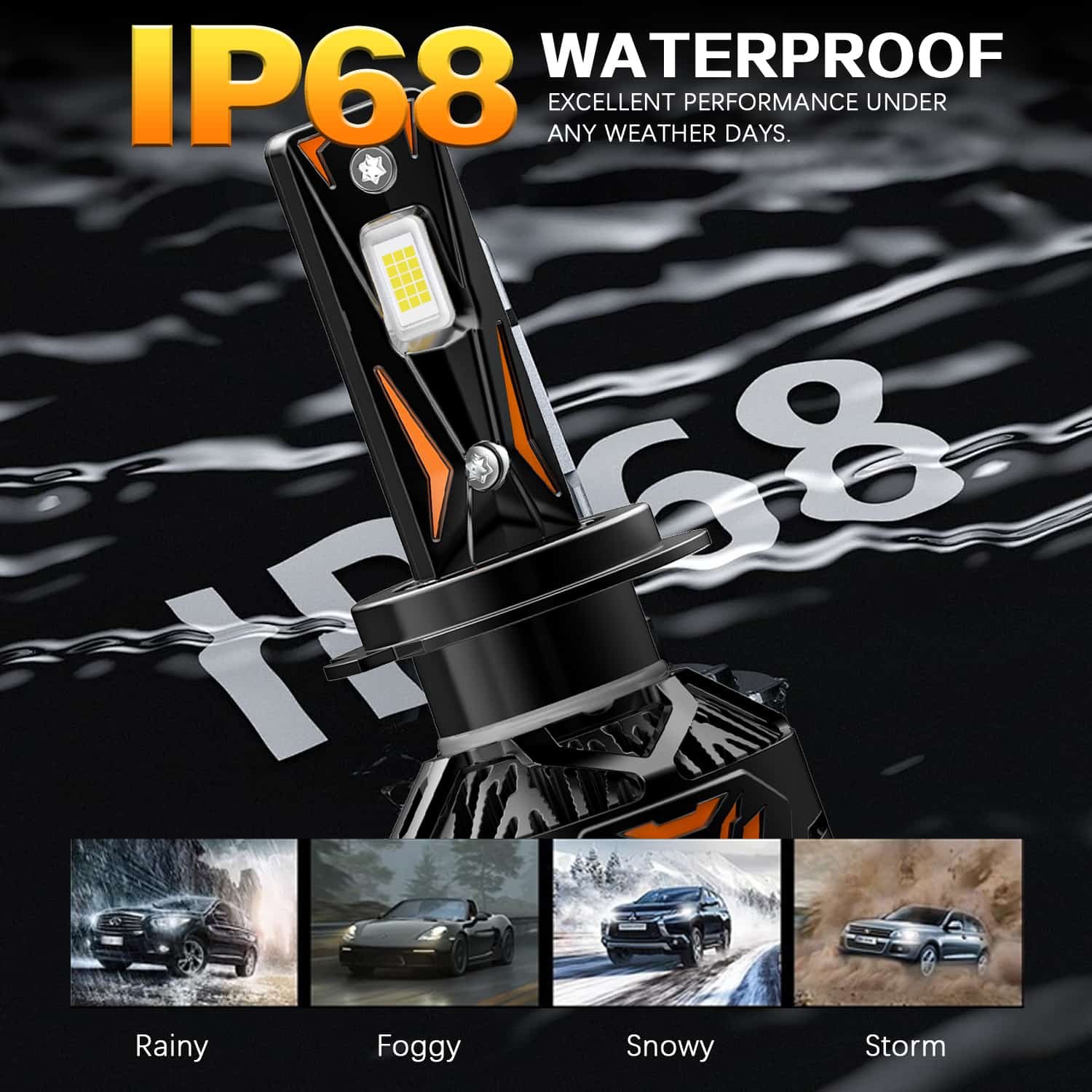 AKE YZ06 Series: 9005 LED Headlights Bulbs 170 W (Combined) - Image 6