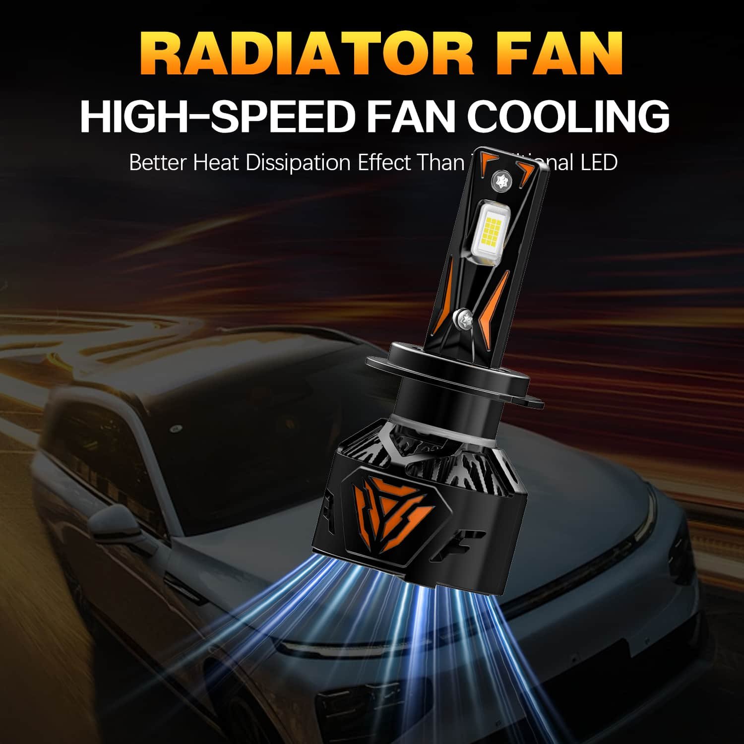 AKE YZ06 Series: 9005 LED Headlights Bulbs 170 W (Combined) - Image 5