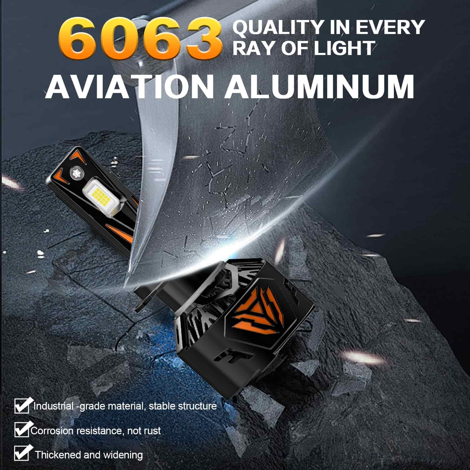 AKE YZ06 Series: 9005 LED Headlights Bulbs 170 W (Combined) - Image 3