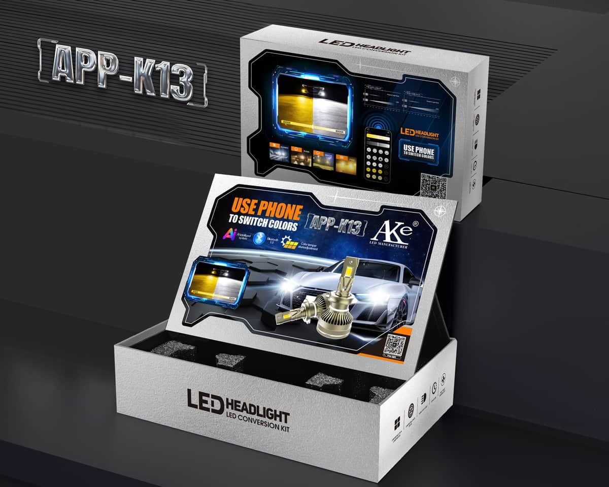 AKE K13 APP INTELLIGENCE Series: H11 LED Headlights Bulbs 130 W - Image 4